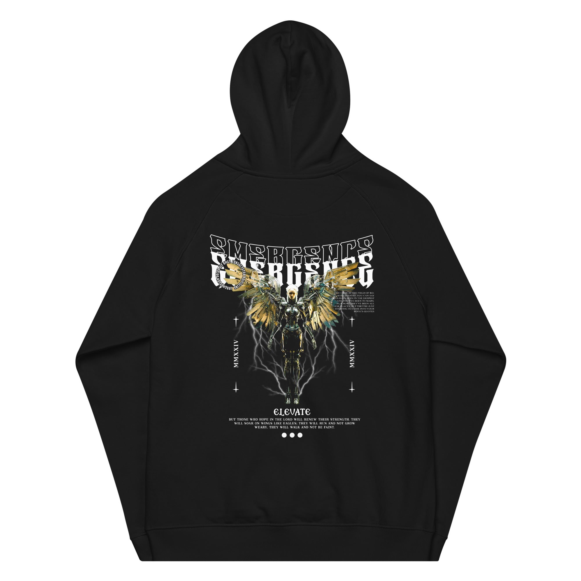 EMERGENCE - raglan hoodie